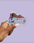 Thicc and Tired Vinyl Sticker - ohsopaper