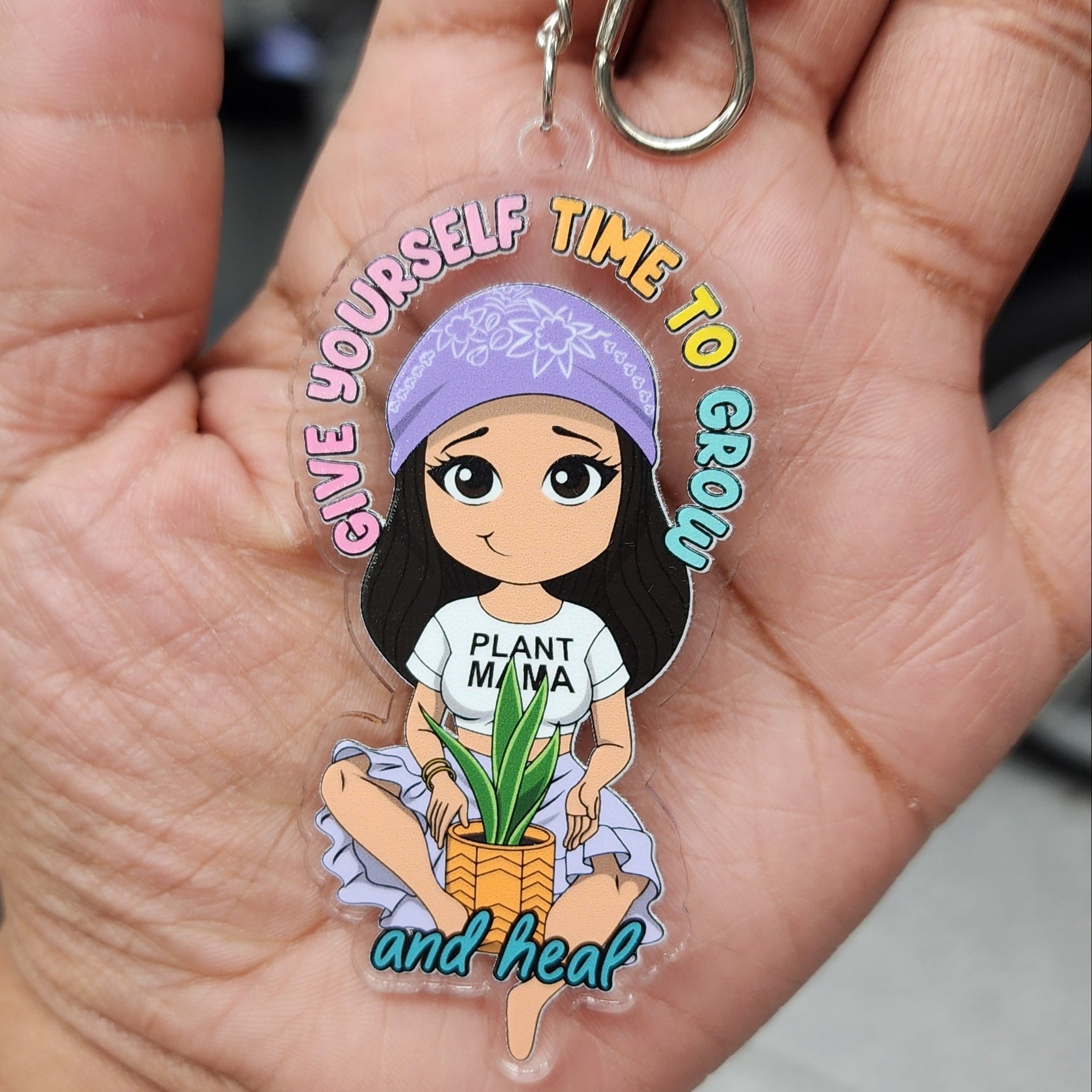 Time To Grow Acrylic Keychain - ohsopaper