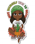 Time to Grow Die Cut Sticker - ohsopaper
