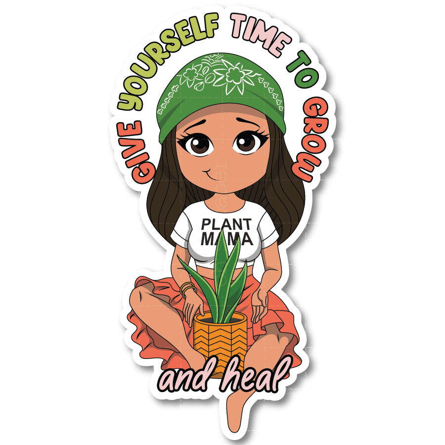 Time to Grow Die Cut Sticker - ohsopaper