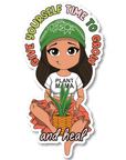 Time to Grow Die Cut Sticker - ohsopaper