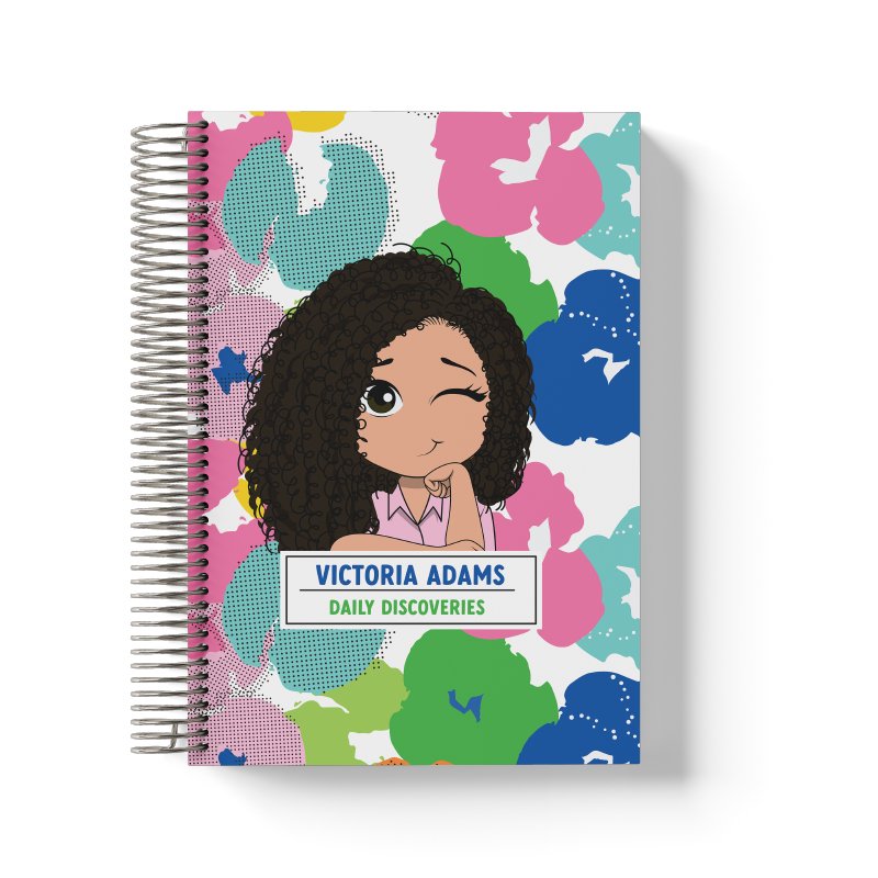 Abstract Floral Personalized Notebook Journal - ohsopaper