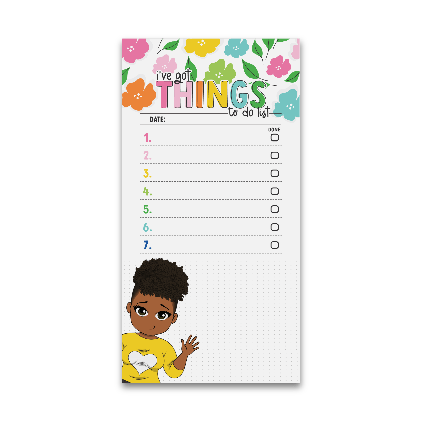 Big Blooms Personalized List Pad Set of 2 - ohsopaper