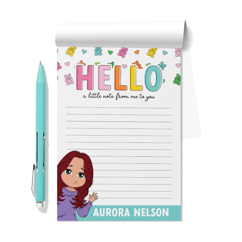 Gummi Bears Personalized Notepad Set of 2 - ohsopaper