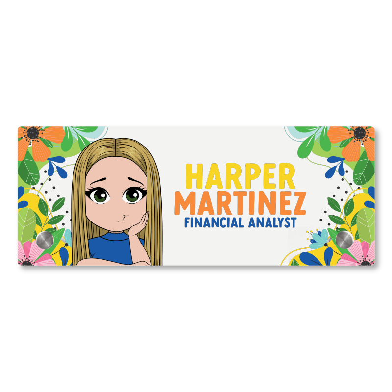 In the Jungle Personalized Desk Name Plate - Acrylic - ohsopaper