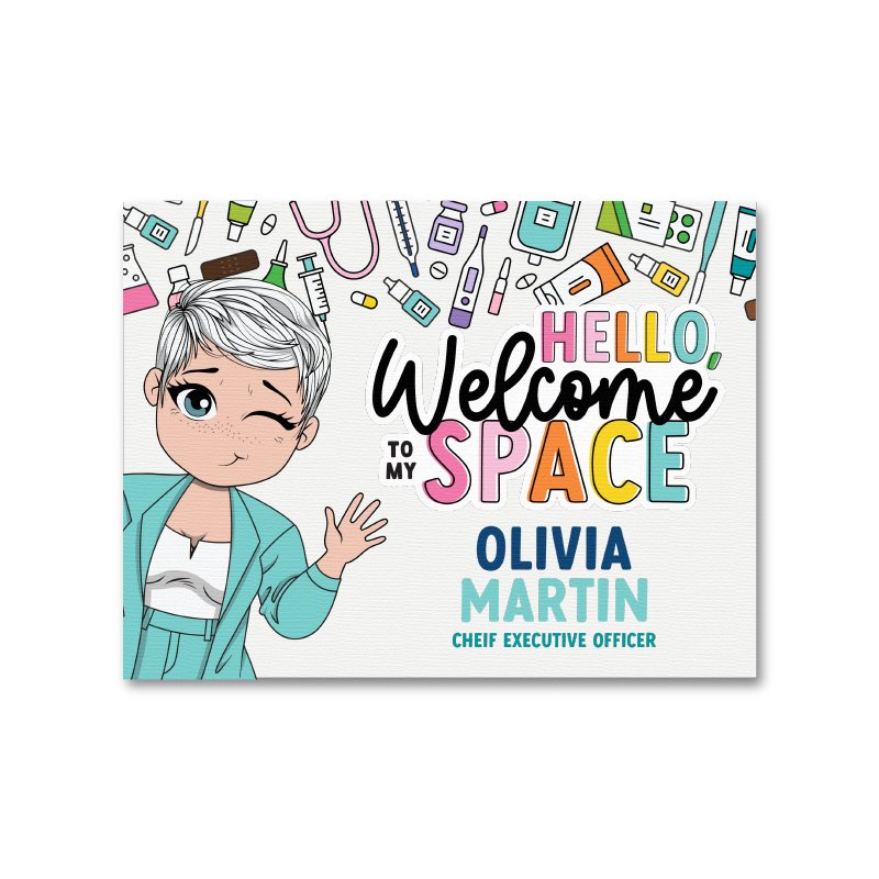 Medical Personalized Canvas Welcome Sign - ohsopaper