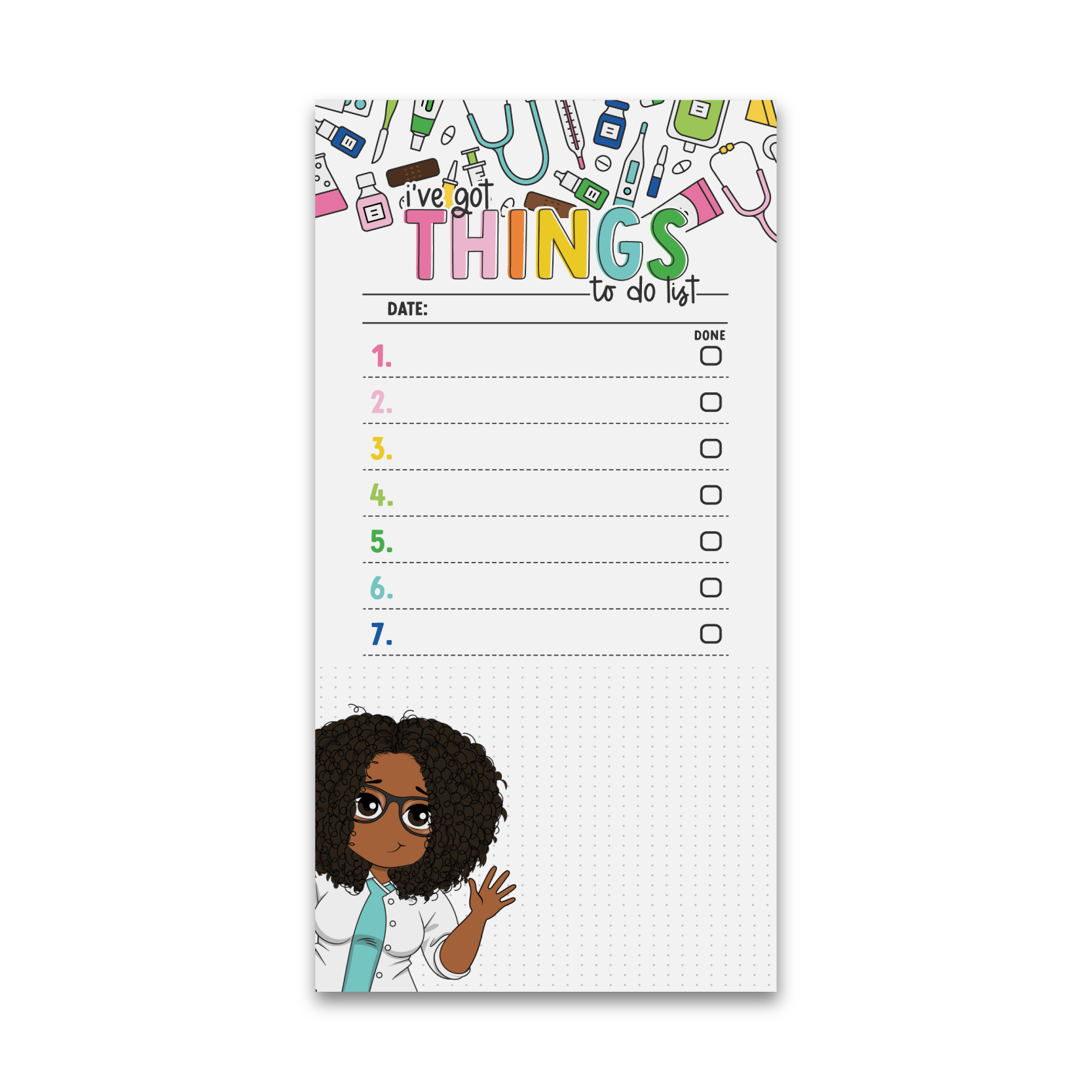 Medical Personalized List Pad Set of 2 - ohsopaper