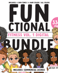 Mini Friend® Functional Digital Fitness Vol. 1 Character Clipart - PNG - ohsopaper