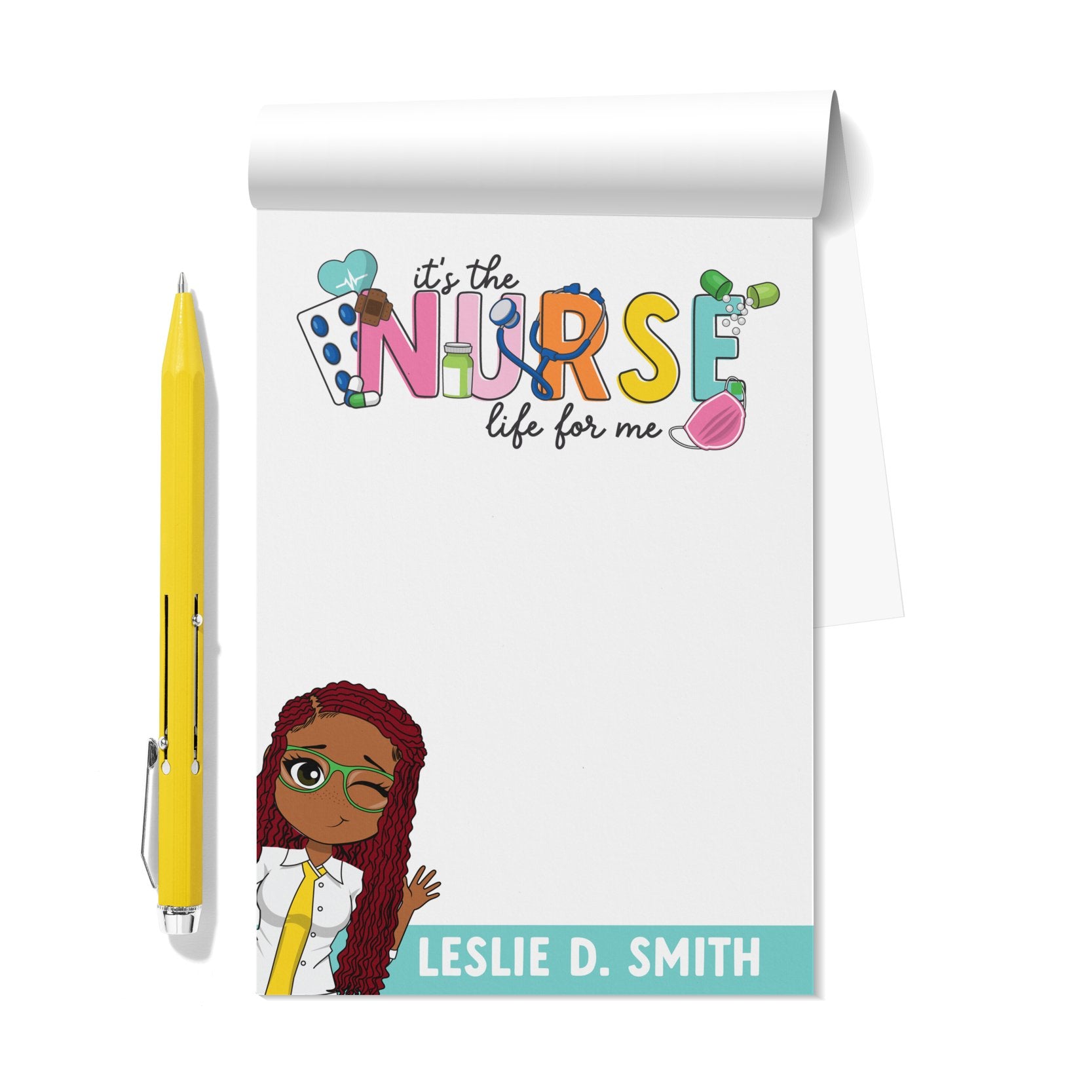 Nurse Life Personalized Notepad Set of 2 - ohsopaper