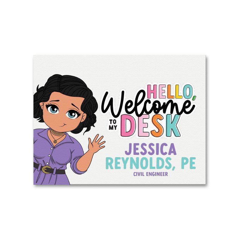 Personalized Canvas Welcome Sign - ohsopaper
