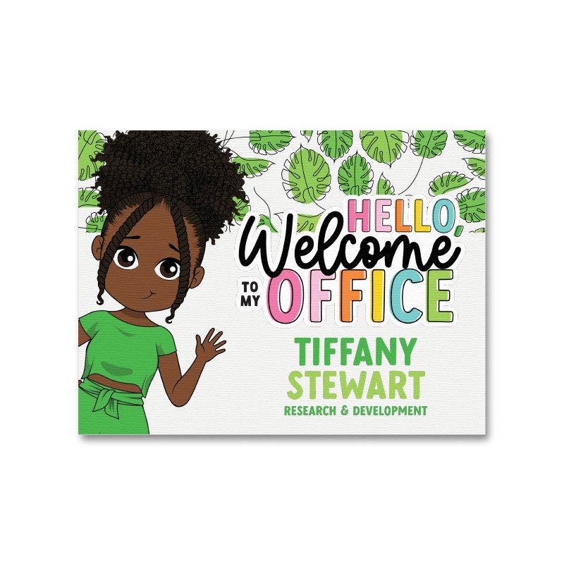 Plant Lady Personalized Canvas Welcome Sign - ohsopaper