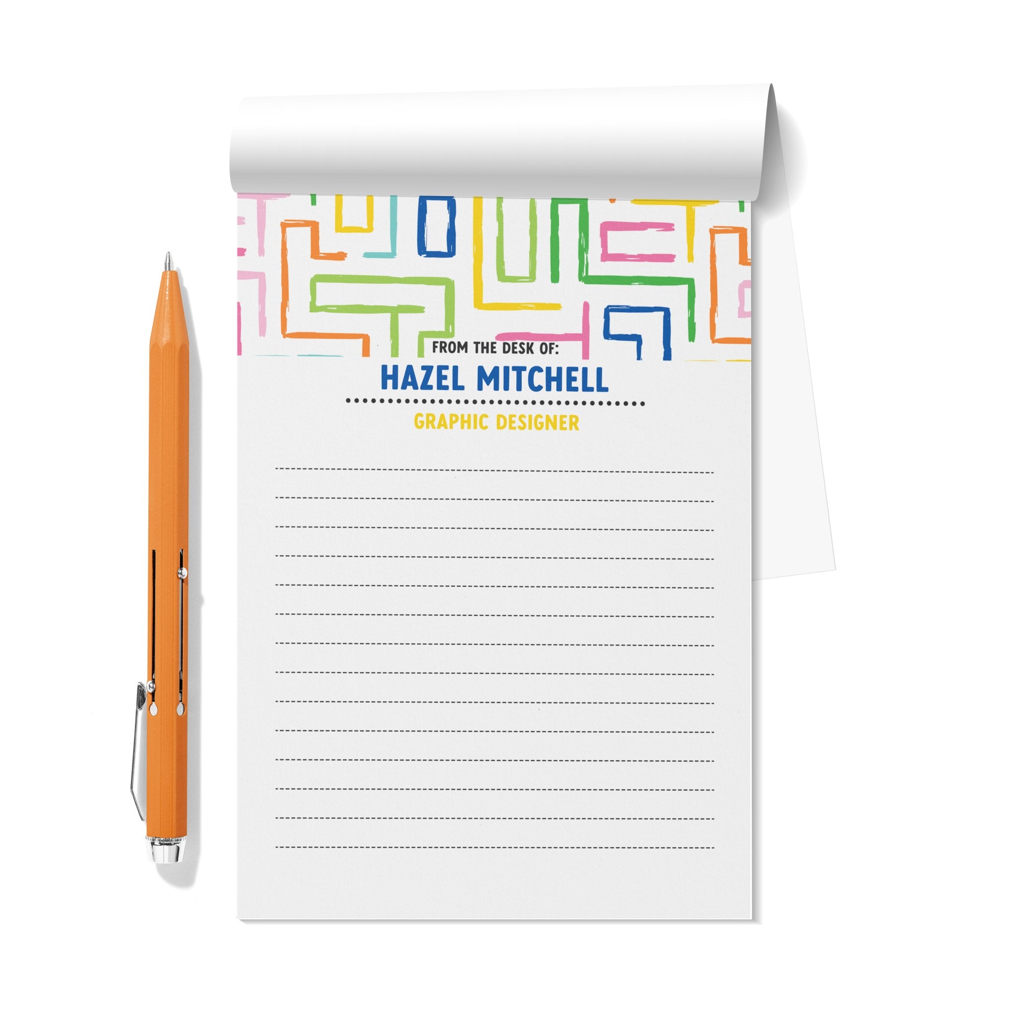 The Labyrinth From the Desk Of Personalized Notepad Set of 2 - ohsopaper
