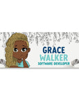 Wildflowers Personalized Desk Name Plate - Acrylic - ohsopaper